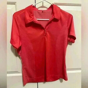 Nike Golf Dri- Fit Coral Polo With 1/4 Zipper Size Medium women’s